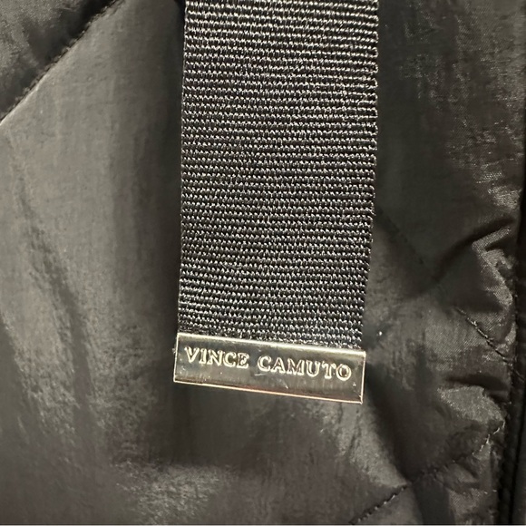 Vince Camuto Black Quilted Hooded Vest - Picture 4 of 13